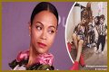 Fans Slam Zoe Saldana's Husband for Dressing like a Woman in Fishnet Tights on His 42nd B-Day