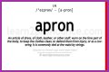 How to pronounce apron