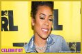 Keyshia Cole sends retro vibes in colorful, skimpy two-piece with a big afro wig in new photos