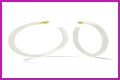 White Hoop Earrings a la Tracee Ellis Ross’ Alison Lou Pair